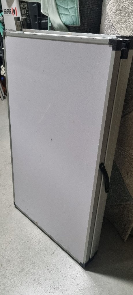 Stevige Opvouwbare tafel - Wit met Grijs Frame, Ophalen, Metaal of Aluminium, Opvouwbaar, Partytafel, Multifunctioneel, Zo goed als nieuw