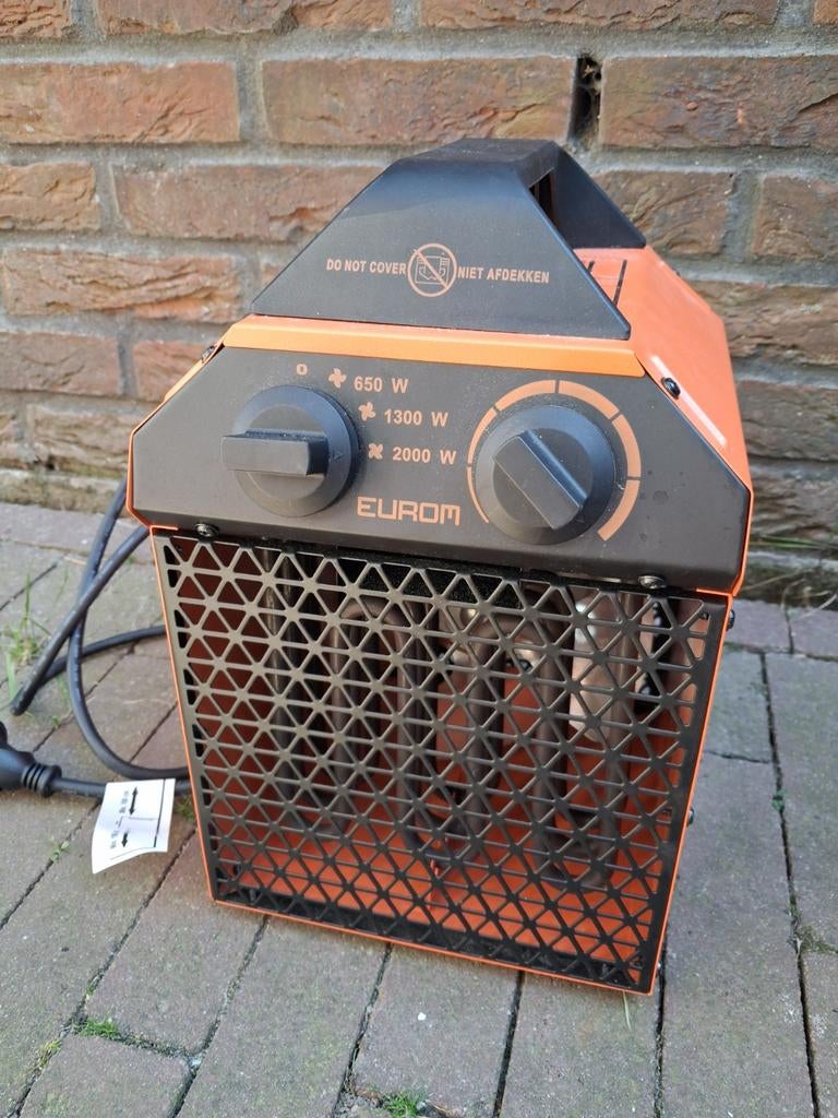 Eurom EK Delta 2000 Heater - Krachtige Elektrische Kachel, Doe-het-zelf en Verbouw, Verwarming en Radiatoren, Zo goed als nieuw