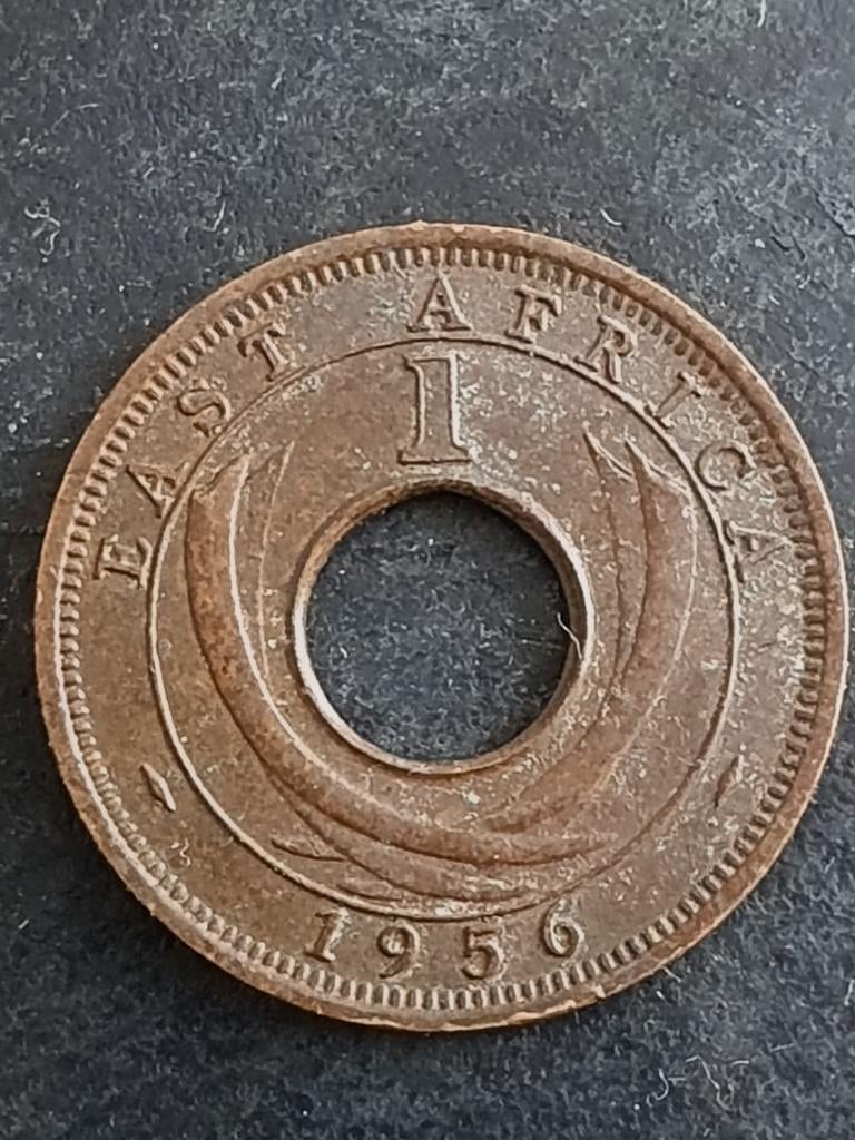 One cent munt uit 1956 East Afrika., Postzegels en Munten, Ophalen of Verzenden, Overige landen