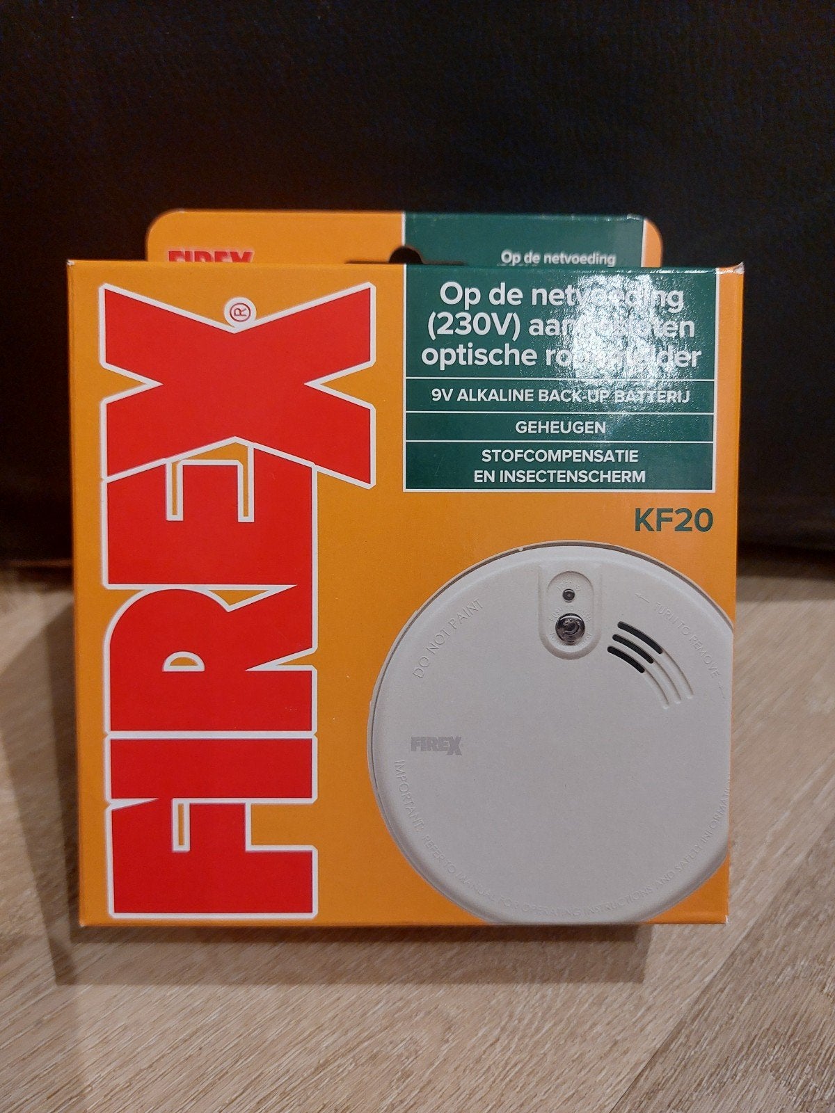 FIREX KF20 Optische Rookmelder op Netvoeding, Doe-het-zelf en Verbouw, Ophalen of Verzenden, Nieuw, Detector, Sensor of Melder