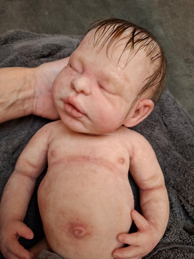 siliconen reborn baby, Verzamelen, Ophalen of Verzenden, Nieuw, Babypop, Levensecht of Reborn
