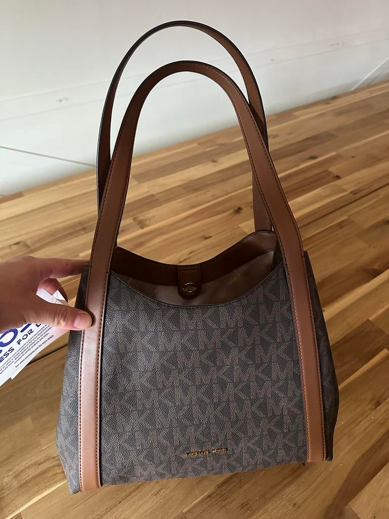 Michael Kors Dames Schoudertas - Bruin, Sieraden, Tassen en Uiterlijk, Tassen | Damestassen, Ophalen of Verzenden, Nieuw, Bruin