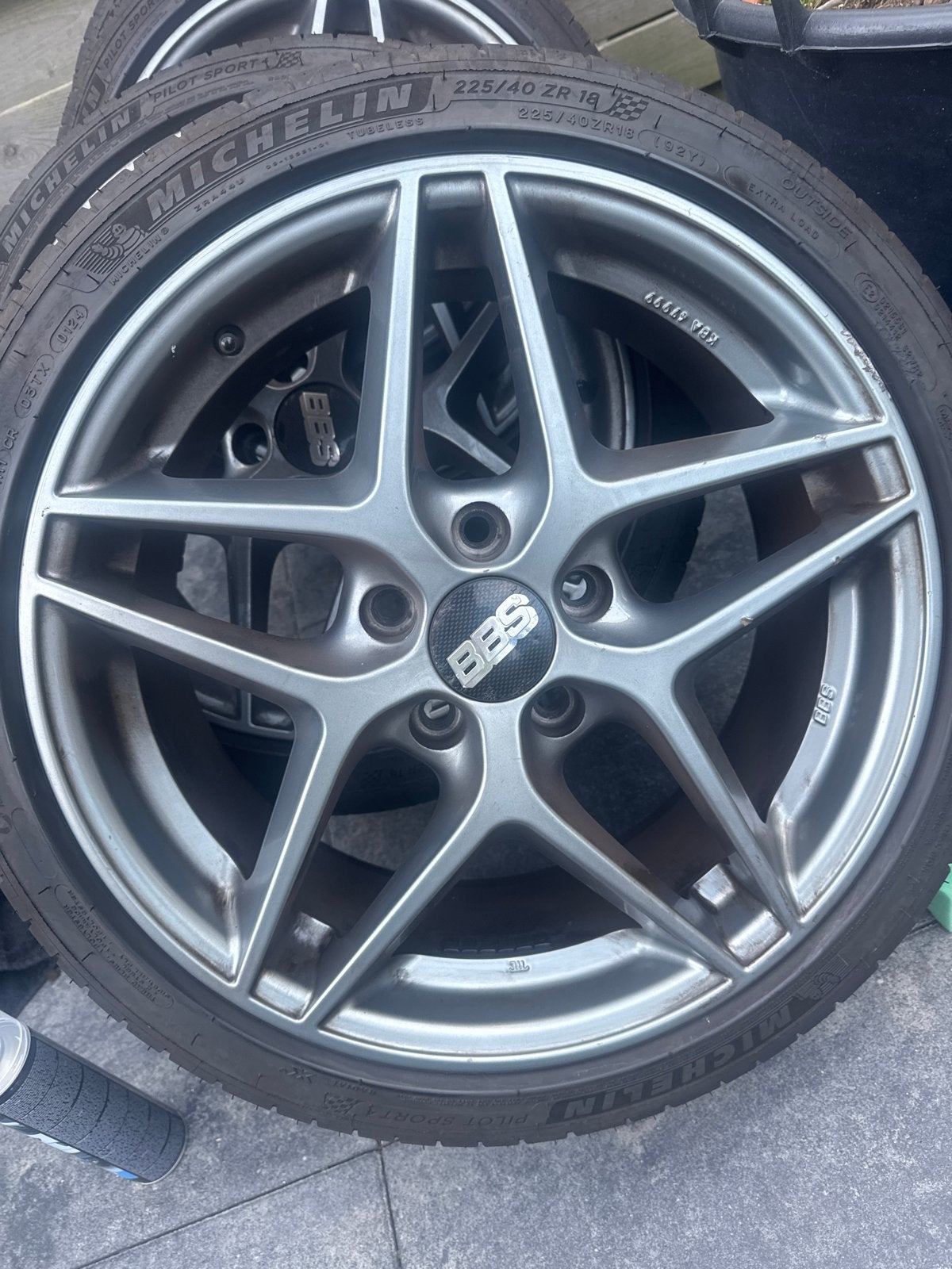 BBS Velgen met Michelin Pilot Sport 4 Banden - 18 inch, Auto-onderdelen, 18 inch, Gebruikt, Banden en Velgen, Ophalen of Verzenden
