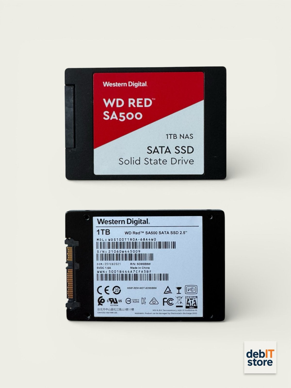 WD Red SA500 1TB NAS SATA SSD - 2 stuks, Computers en Software, Intern, Gebruikt, Server, Ophalen of Verzenden