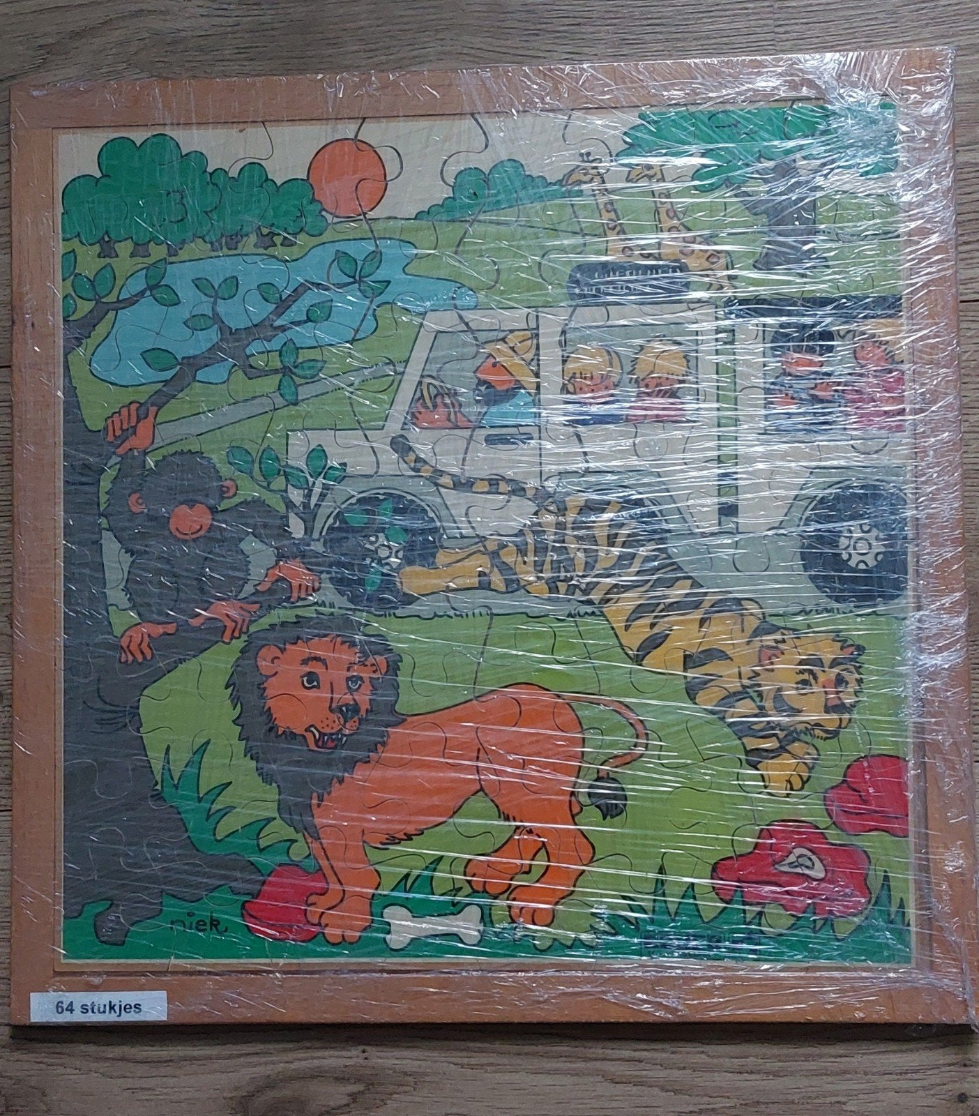 dierentuin puzzel educo 64 stukjes, Ophalen of Verzenden, Meer dan 50 stukjes, Gebruikt