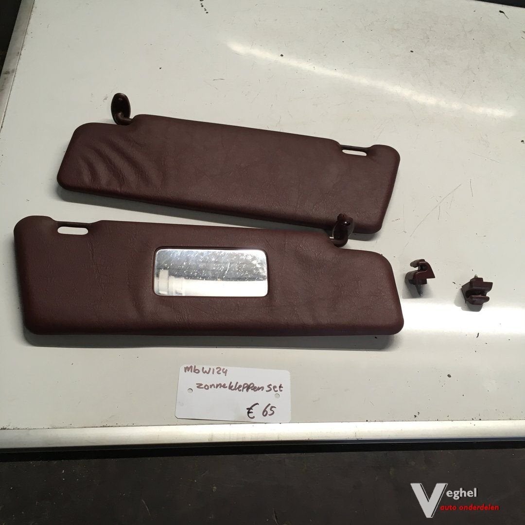 Mercedes W124 Zonnekleppen set Rood, Gebruikt, -, -, Ophalen of Verzenden