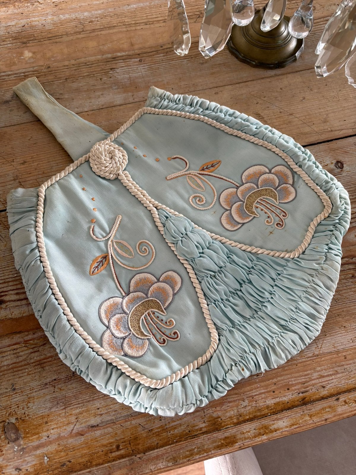 Prachtige zeer oude lingerie tas, Antiek en Kunst, Ophalen of Verzenden