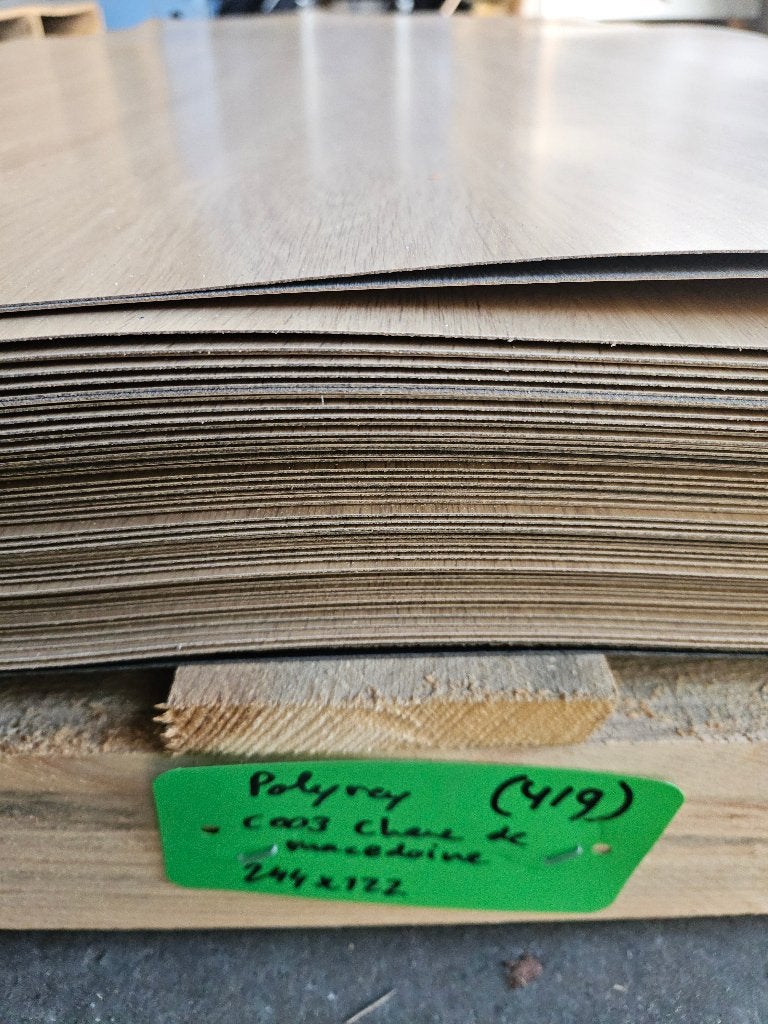 HPL Polyrey fineer platen C003 Chene de Macedoine ( 419 ), Doe-het-zelf en Verbouw, Ophalen, HPL, Gebruikt, Nb