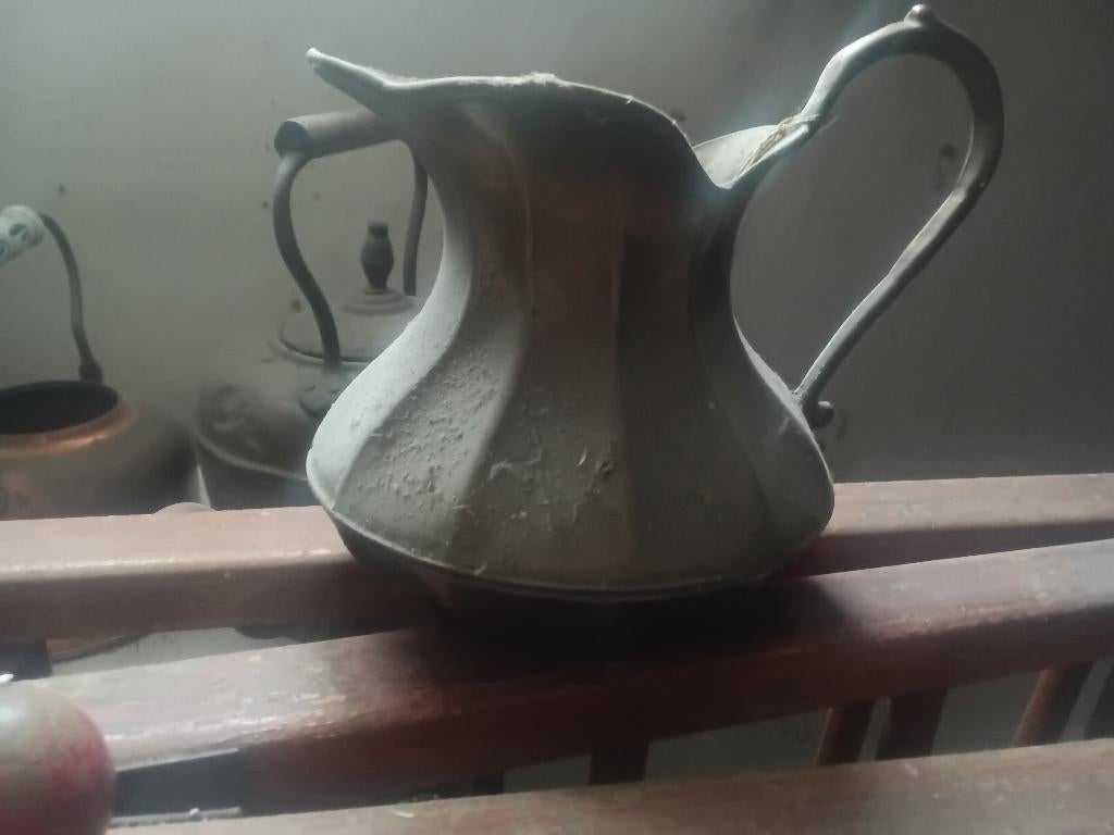 Messin koper ketel antiek sier verzamel, Antiek en Kunst, Antiek | Koper en Brons, Ophalen, Koper