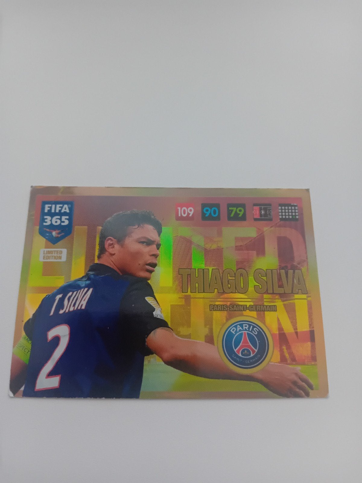 Voetbal kaartje fifa 365 thiago silva, Ophalen of Verzenden, Zo goed als nieuw, Plaatje