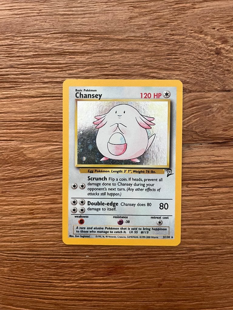 Chansey #3 Pokemon Base Set 2, Ophalen of Verzenden, Zo goed als nieuw, Losse kaart