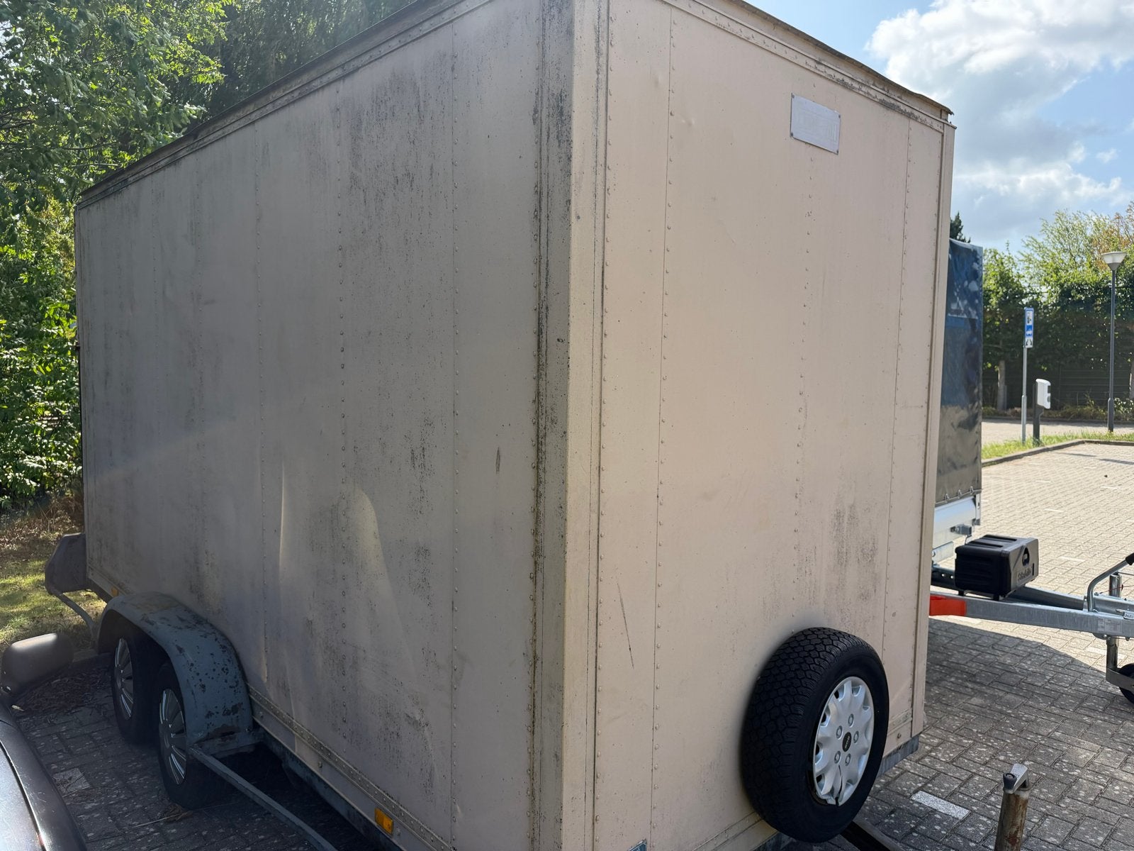 Gebruikte gesloten aanhangwagen met kenteken, Auto diversen, Aanhangers en Bagagewagens, Ophalen, Gebruikt