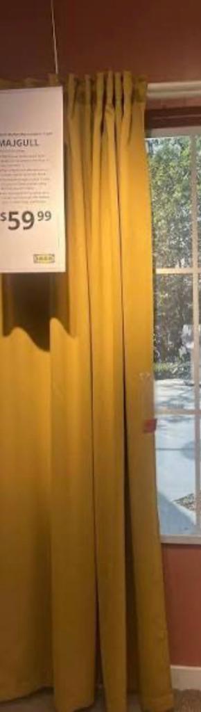 Ikea Magjull verduisterende gordijnen, Ophalen, Gebruikt, 100 tot 150 cm, 200 cm of meer