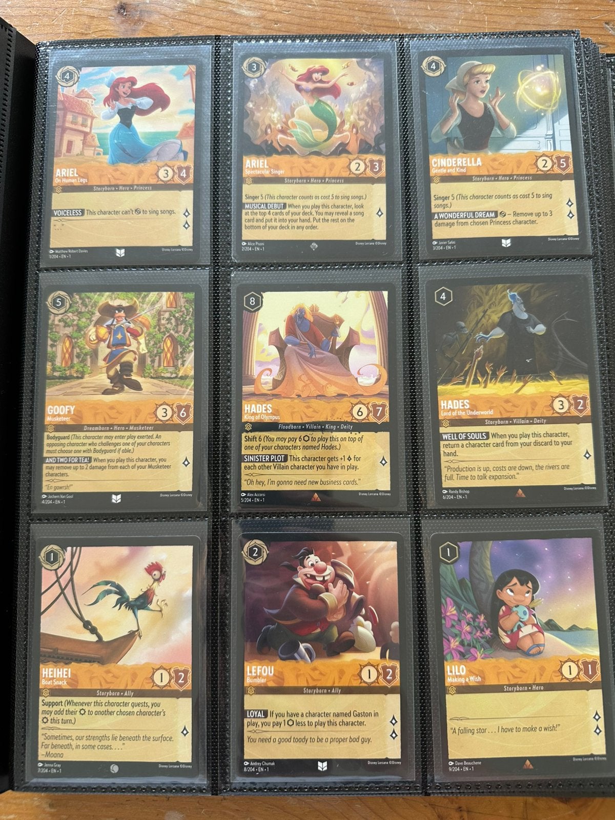 Disney Lorcana The First Chapter Compleet Non-Foil! Mint!, Ophalen of Verzenden, Nieuw, Meerdere kaarten, Foil