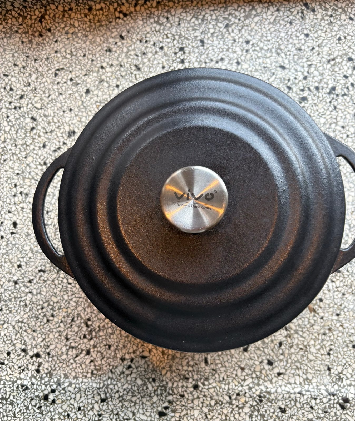 Vivo Villeroy & Boch Group Gietijzeren Braadpan 4.2L, Ophalen, Gebruikt, Met deksel, Overige merken