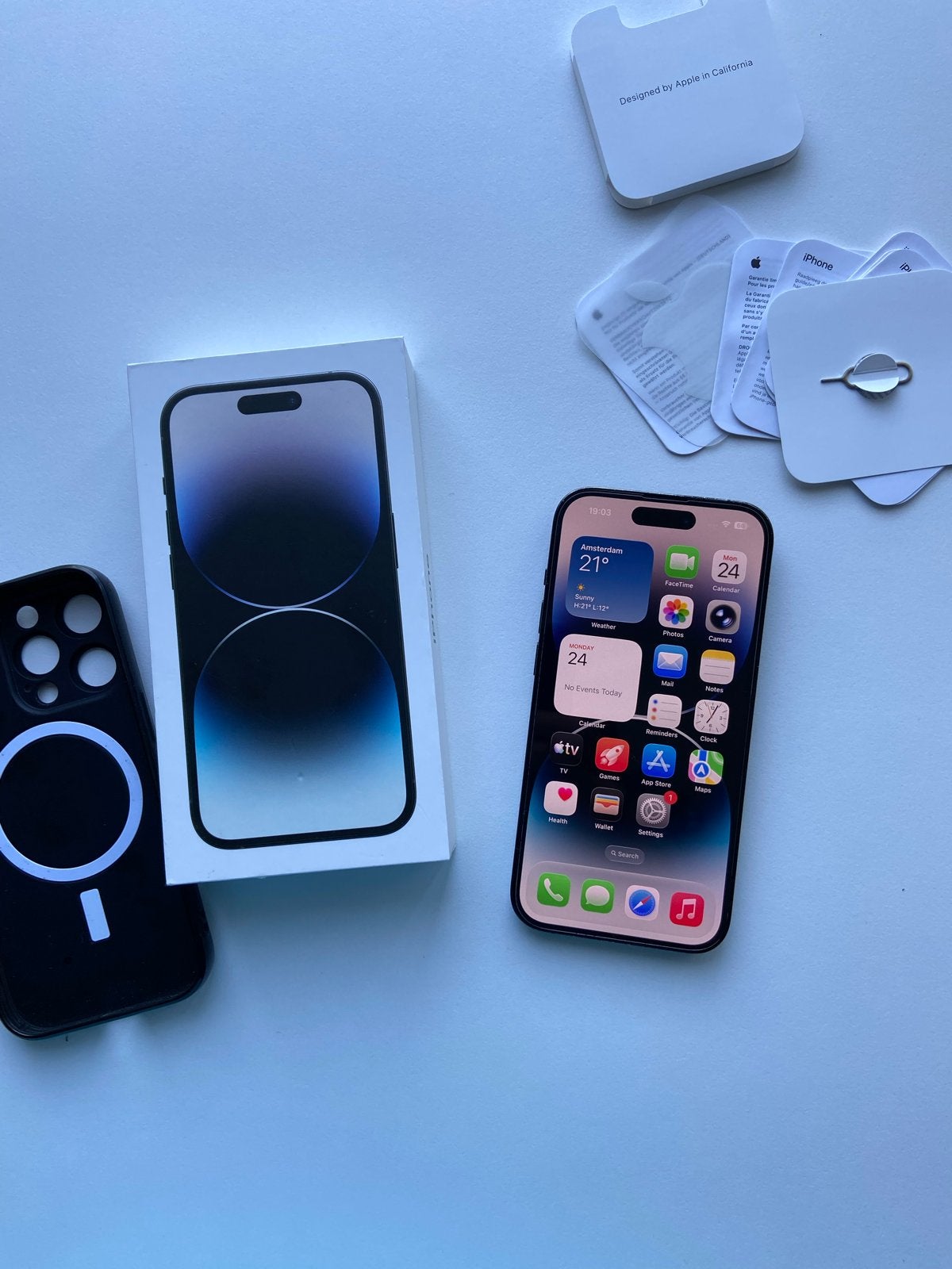 Apple iPhone 14 Pro 128GB - Zo goed als nieuw, Ophalen, Zwart, Zo goed als nieuw, Zonder simlock