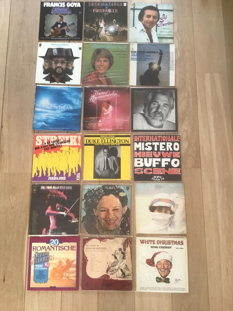 102 goede lp,s in harde beschermhoes., Ophalen, Gebruikt, 12 inch