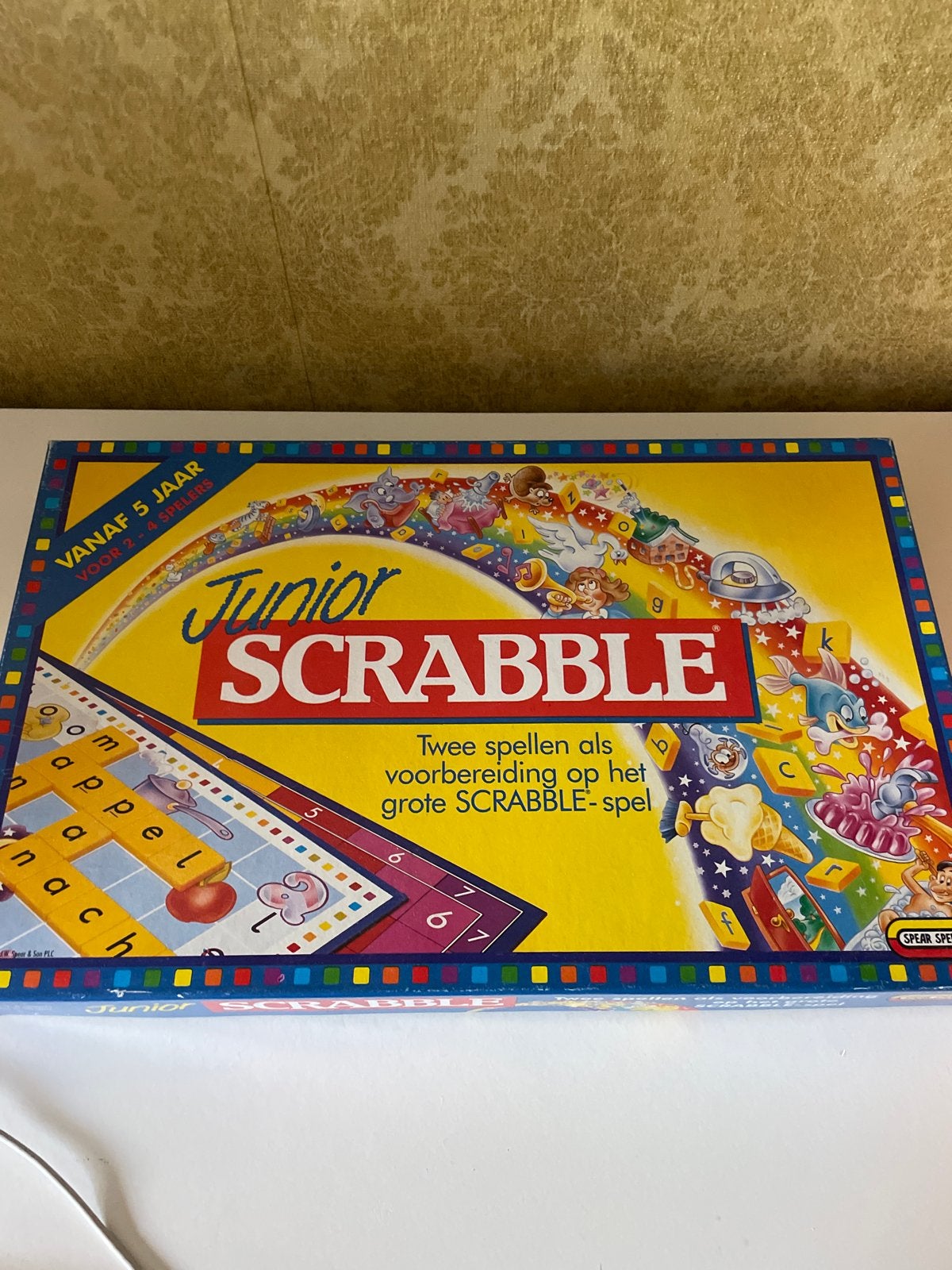 Junior Scrabble - Twee spellen in één, Drie of vier spelers, Ophalen of Verzenden, Gebruikt
