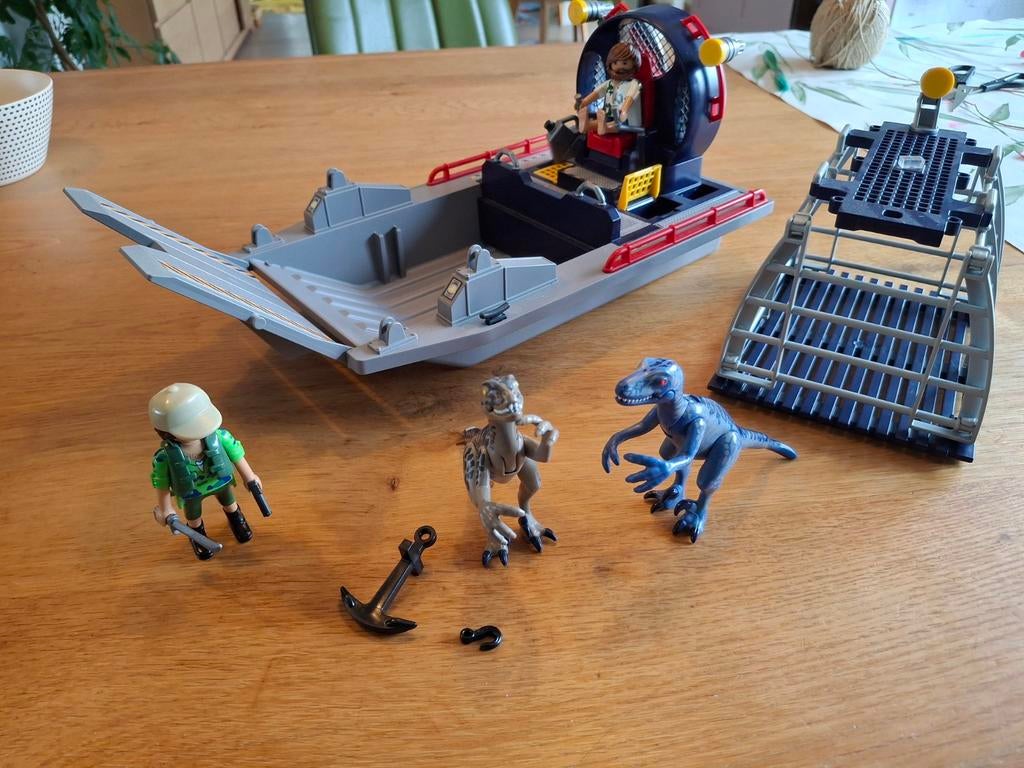 Playmobil Boot 9433 met Dinosaurus Kooi en Figuren, Ophalen of Verzenden, Gebruikt, Jongen of Meisje