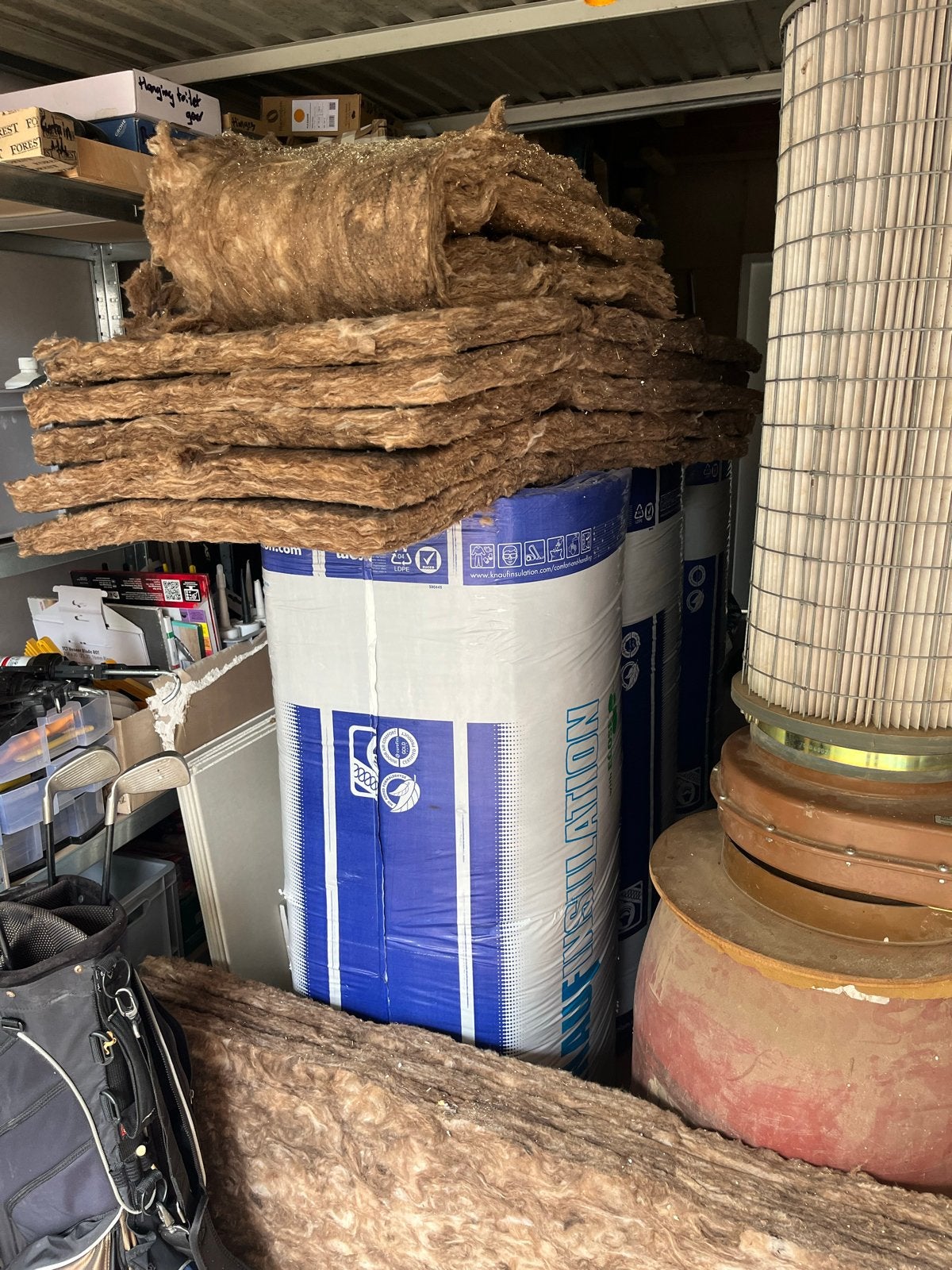 Glaswol isolatie - Acoustifit knauf 45mm dikte - 4 p, Ophalen, Gebruikt, 12 cm of meer, 15 m² of meer
