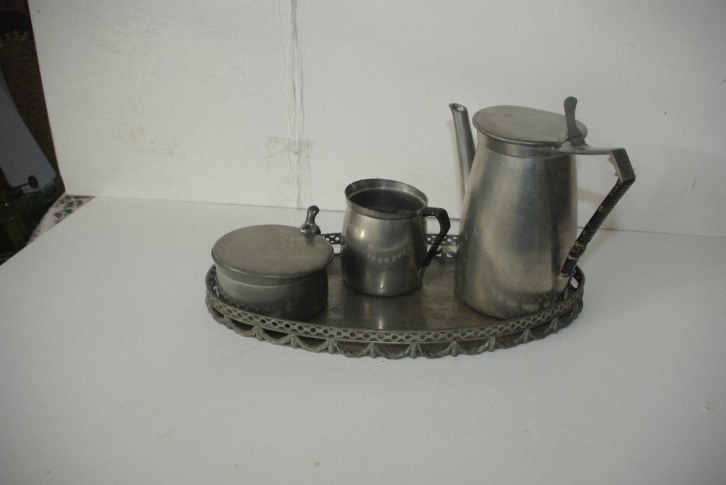 Tinnen setje, Antiek en Kunst, Antiek | Tin, Ophalen of Verzenden