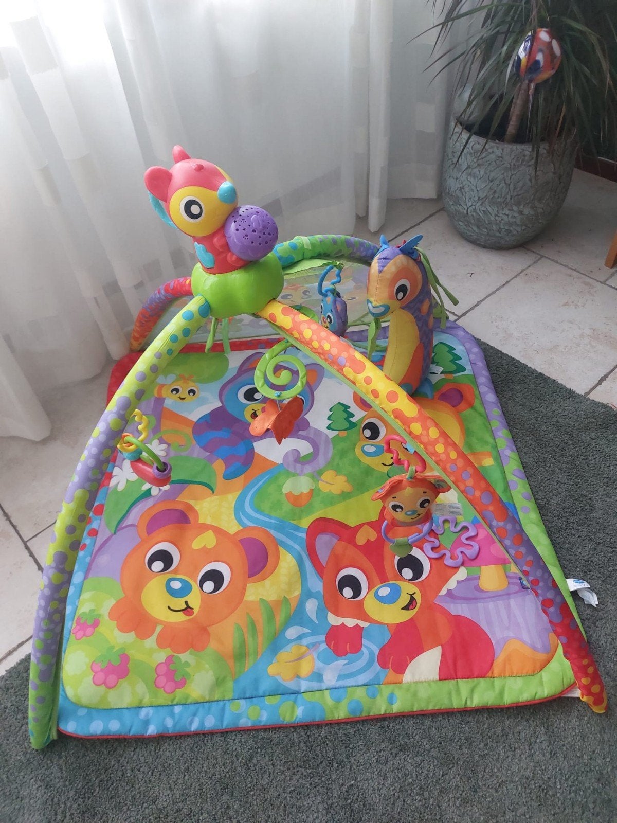 Playgro 4-in-1 speelkleed Woodlands muziek & projector, Ophalen of Verzenden, Zo goed als nieuw, Speelkleed, Met licht