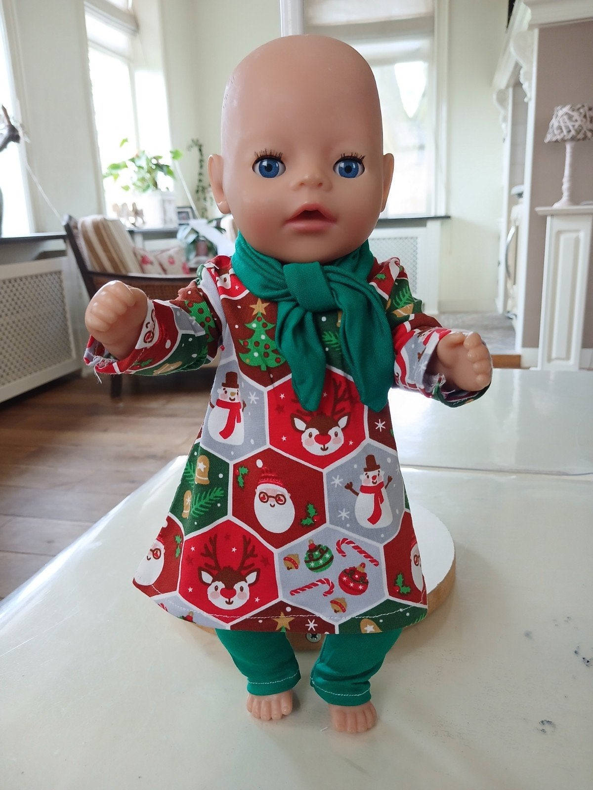 3 delig kerst setje baby born pop 36/38, Ophalen of Verzenden, Nieuw, Babypop