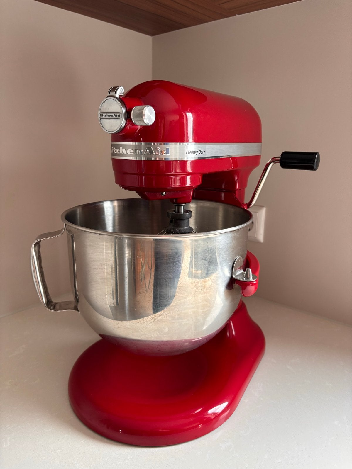 Kitchenaid Heavy Duty 6,6L Rood - Incl. accessoires, Witgoed en Apparatuur, Keukenmixers, 4 liter of meer, Ophalen, Zo goed als nieuw