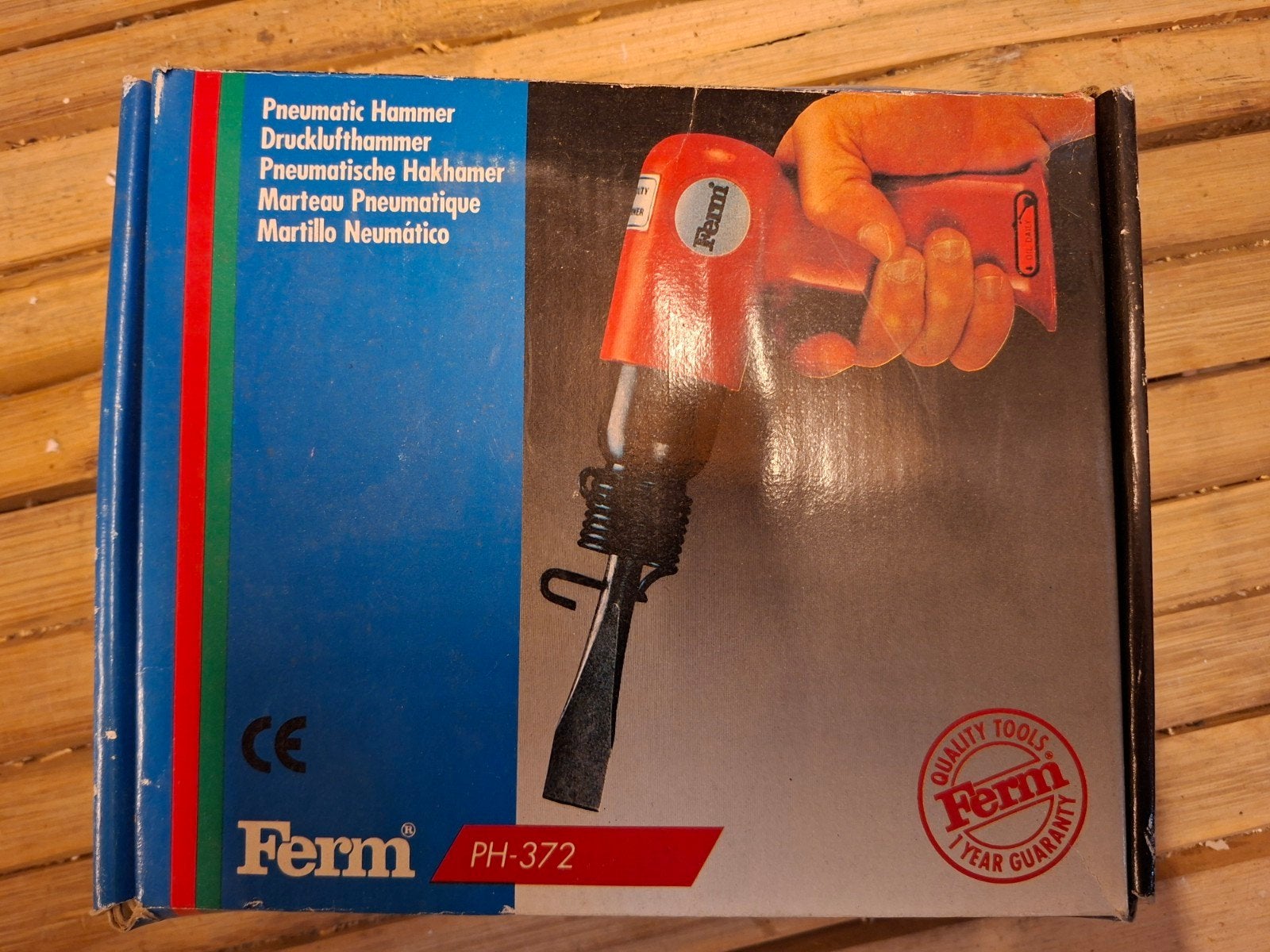 Nieuwe Ferm PH-372 Pneumatische Hakhamer met 4 Beitels, Ophalen of Verzenden, Nieuw, Overige typen, Ferm