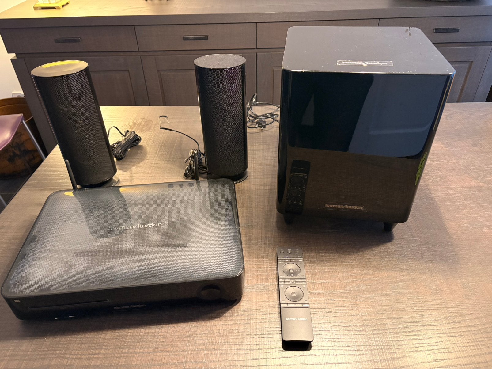 Harman Kardon Home Cinema Set, Blu-ray-speler, 70 watt of meer, Zo goed als nieuw, Ophalen