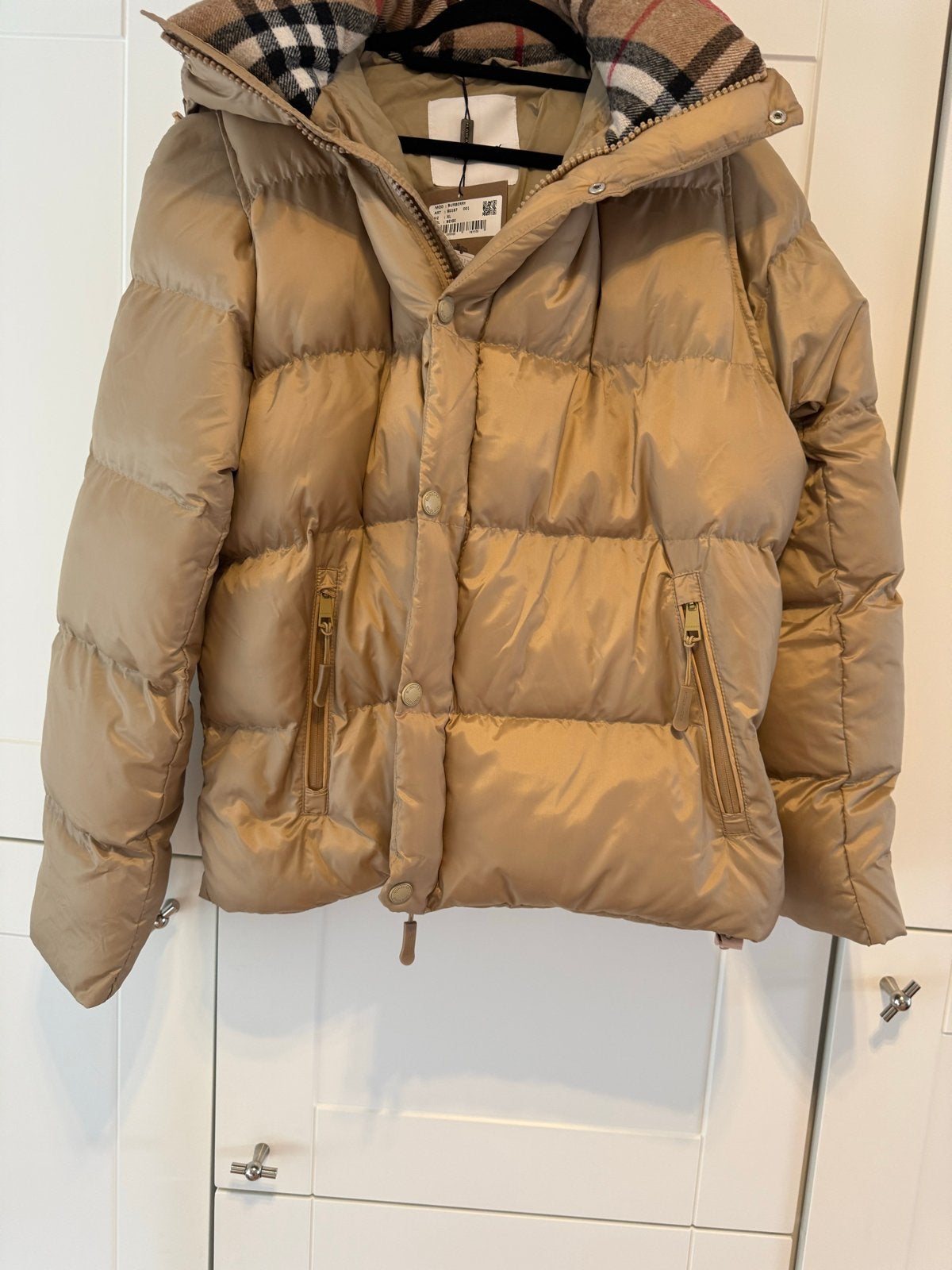 Nieuw Burberry Puffer Jas Beige - Maat XL, Ophalen of Verzenden, Nieuw, Maat 46/48 (XL) of groter, Beige