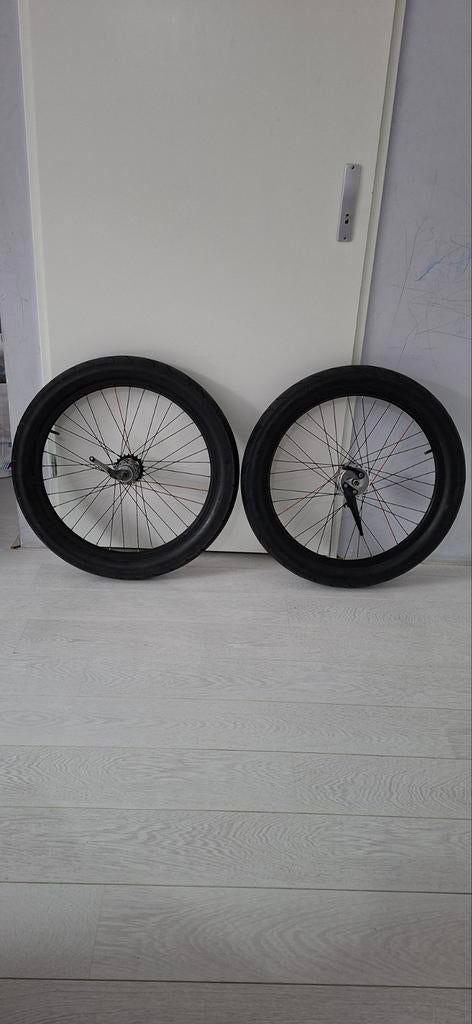 24 inch wielset met drie versnellingen (24x3.0 fatto banden), Minder dan 47 cm, Ophalen of Verzenden, Gebruikt, Staal