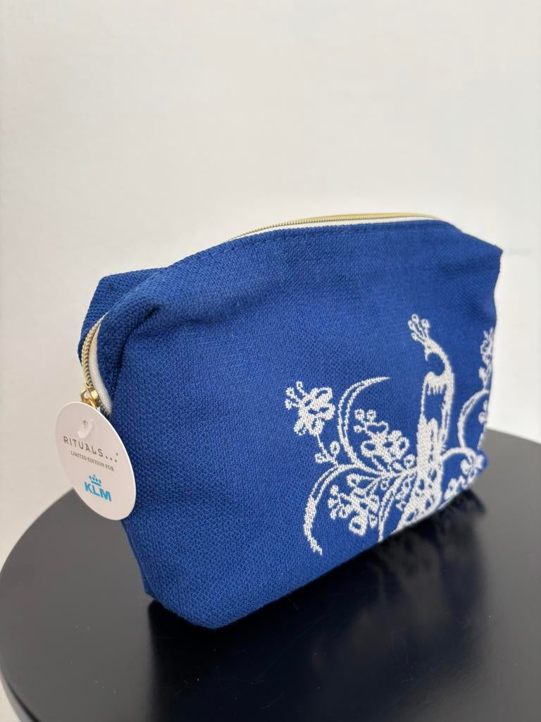 KLM toilettasje Rituals, Sieraden, Tassen en Uiterlijk, Ophalen of Verzenden, Zo goed als nieuw, Blauw, Heer of Dame