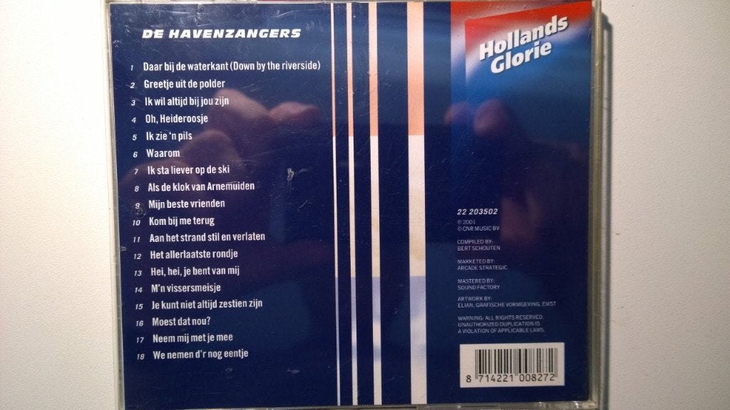 De Havenzangers - Hollands Glorie, Ophalen of Verzenden, Zo goed als nieuw, Feestmuziek, Album