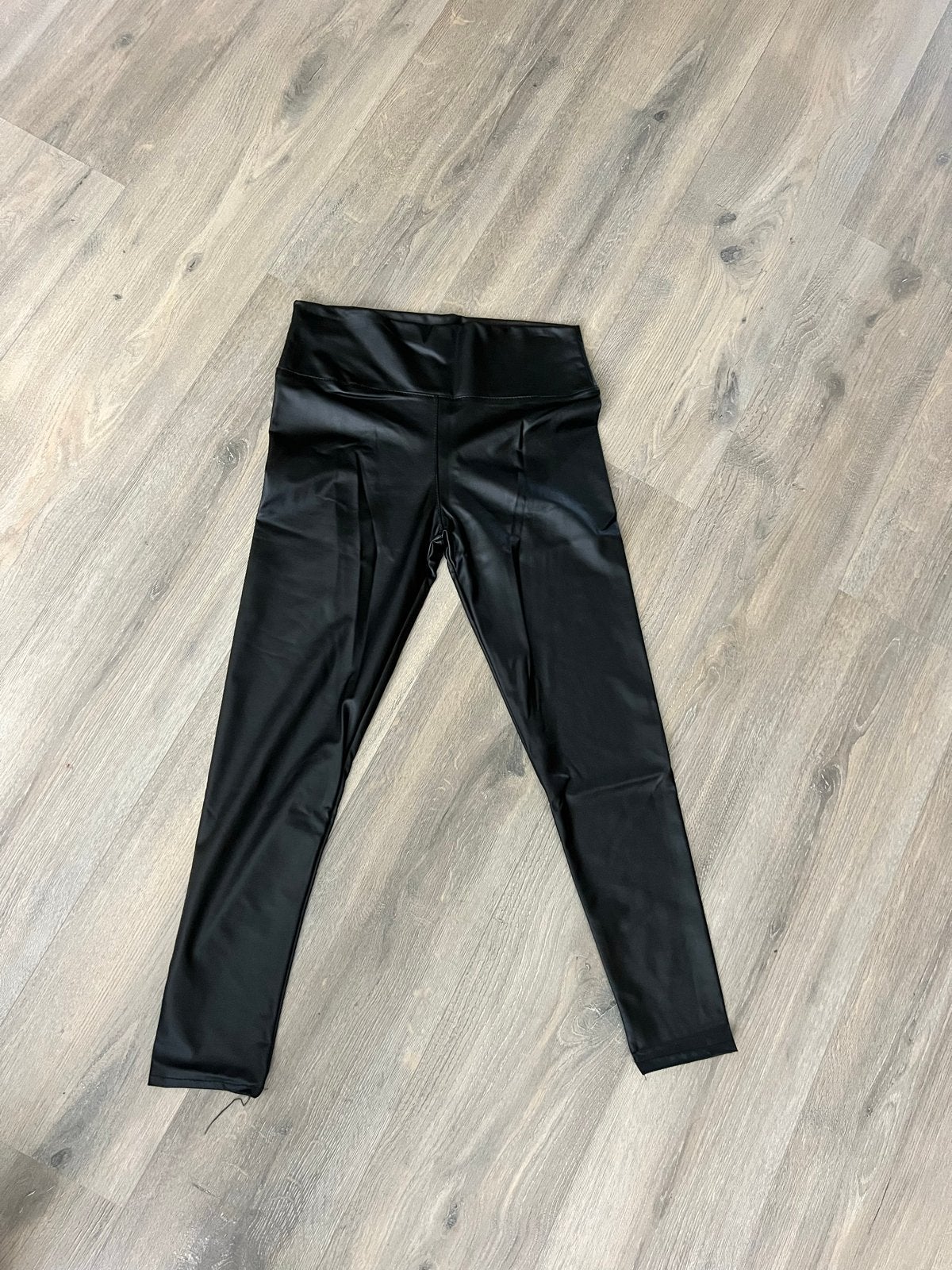 Zwarte glanzende legging, maat S/M, Legging, Maat 36/38 (S), Zwart, Ophalen of Verzenden