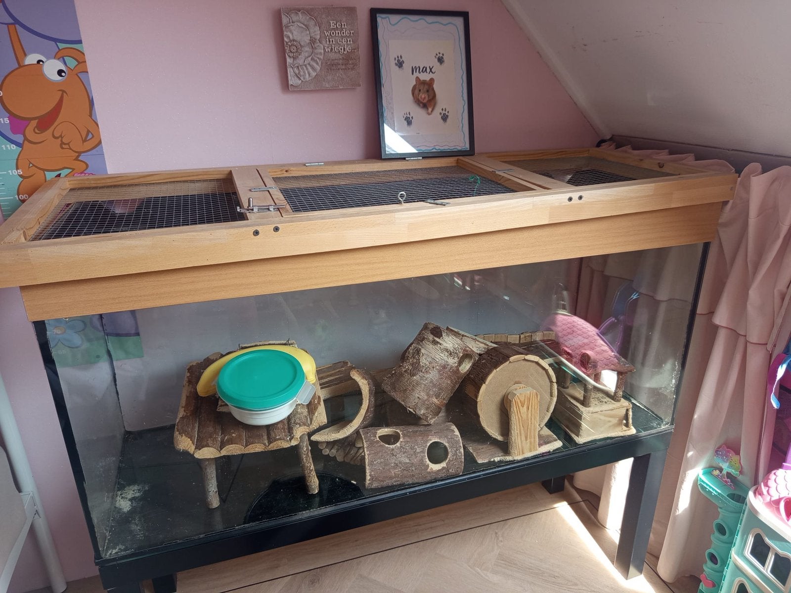 Complete Hamster terrarium, Zo goed als nieuw, 75 tot 110 cm, Ophalen, Minder dan 60 cm