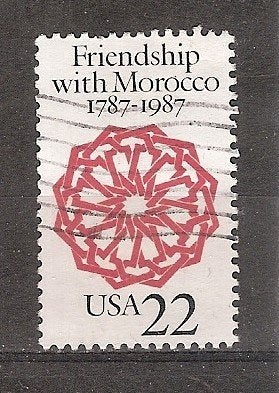 USA, Marokko, 200 jaar, 1987., Ophalen of Verzenden, Gestempeld, Noord-Amerika