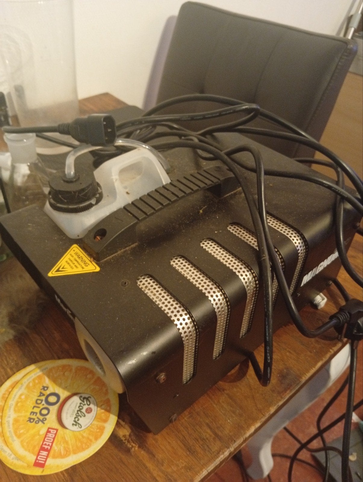 Mini LED Moving Head & Rookmachine Set, Ophalen of Verzenden, Gebruikt, Licht, Kleur