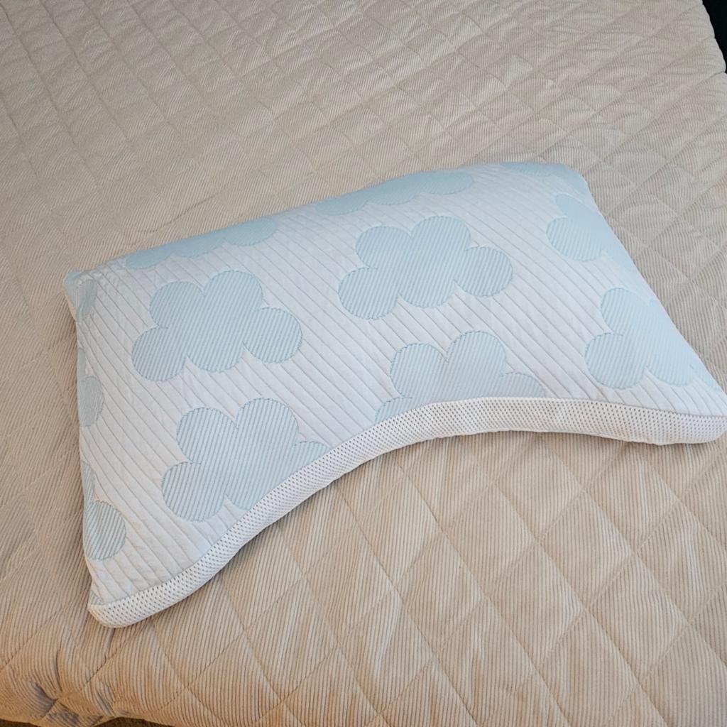 NIEUW  Plus  hoofdkussen  Cloudpillow Plus, Modern, Comfortabel, Eenpersoons, Blauw, Nieuw