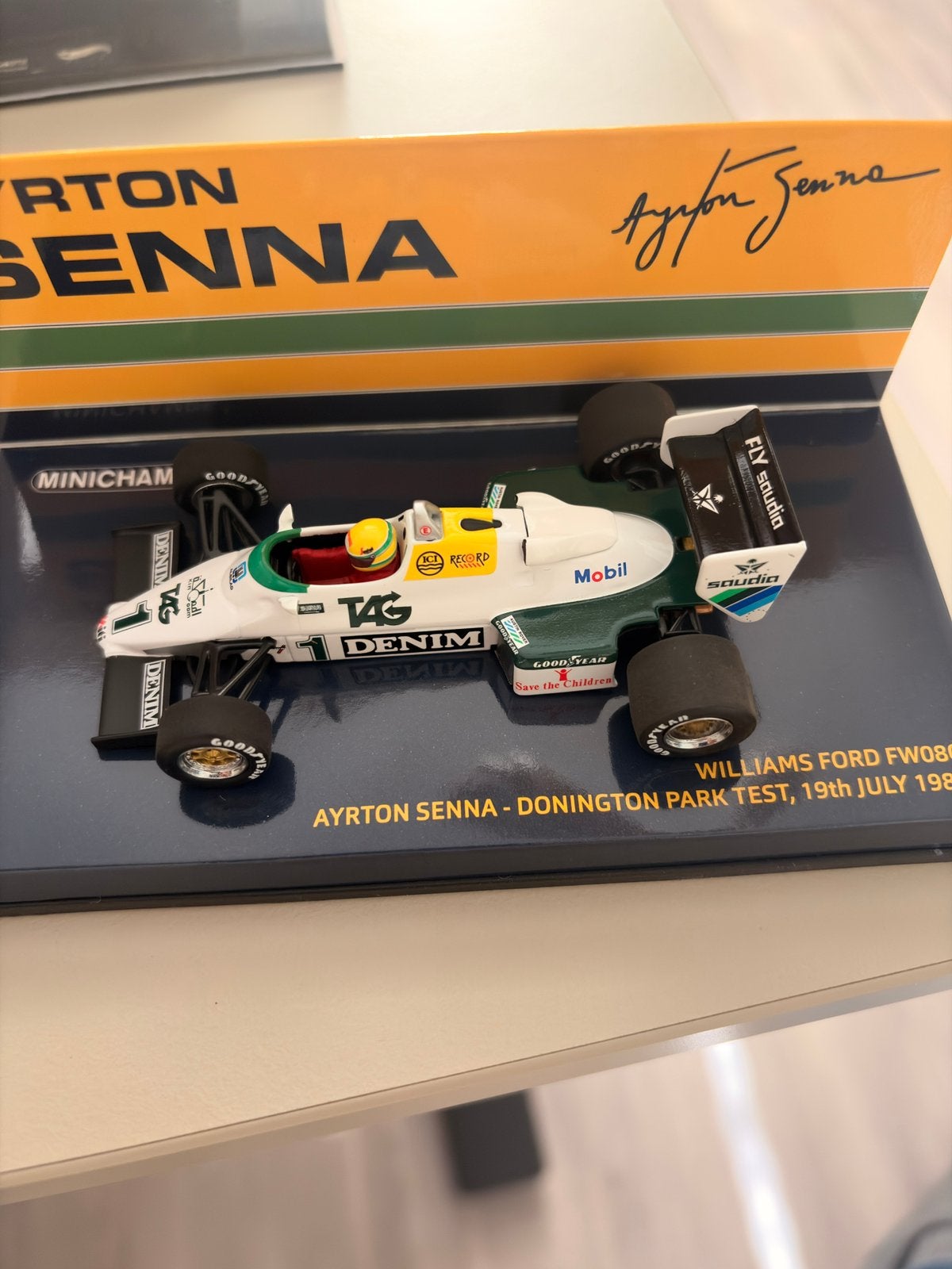 Minichamps Ayrton Senna Williams Ford, Hobby en Vrije tijd, Ophalen of Verzenden, Zo goed als nieuw, Auto, MiniChamps
