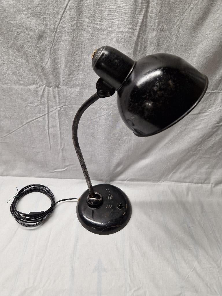 industriele Kaiser idell bureaulamp model 6551, Gebruikt, Ophalen of Verzenden, Kaiser idell, Metaal