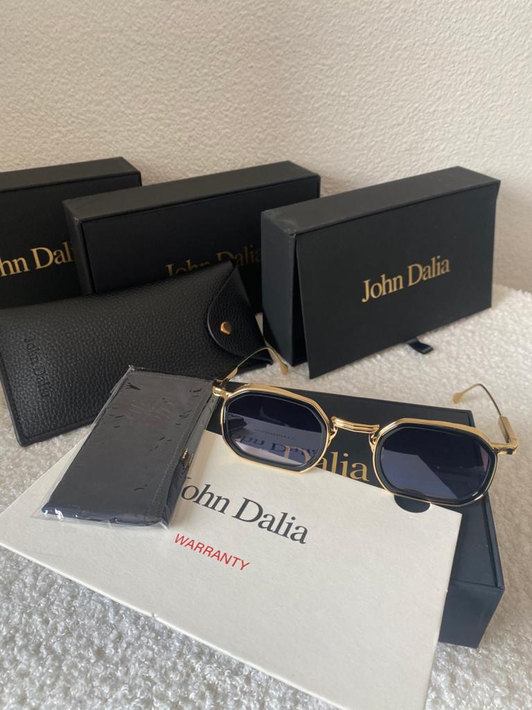John dalia, Sieraden, Tassen en Uiterlijk, Zonnebrillen en Brillen | Heren, Ophalen of Verzenden, Zo goed als nieuw, Zwart, Overige merken