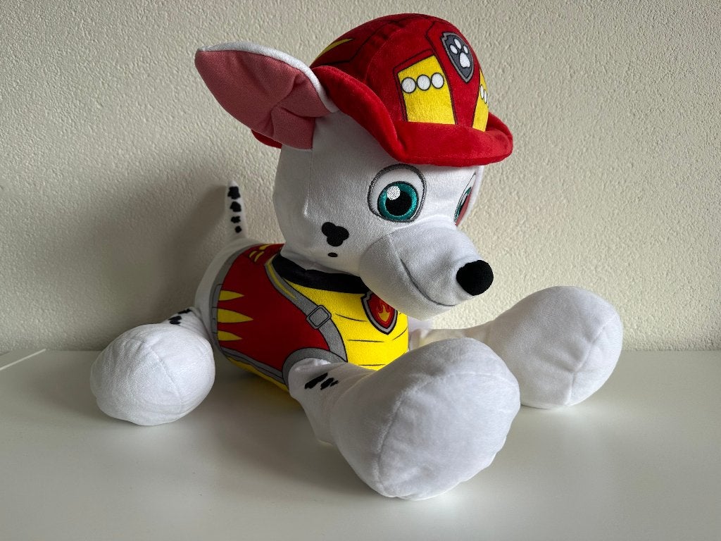 Paw patrol Marshall knuffel groot, Ophalen, Gebruikt, Hond, Middelgroot (20 tot 80 cm)