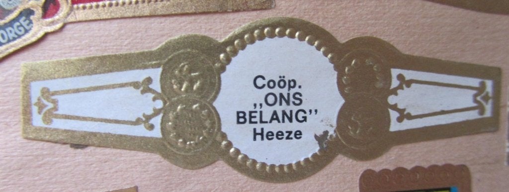 sigarenbandje  HEEZE   COOP   / ONS BELANG, Ophalen of Verzenden, Gebruikt, Sigarenbandjes