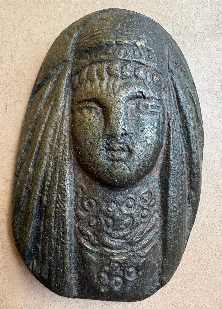Fraai amulet, Azië, Overige typen, Ophalen of Verzenden, Overige herkomsten, 7 cm