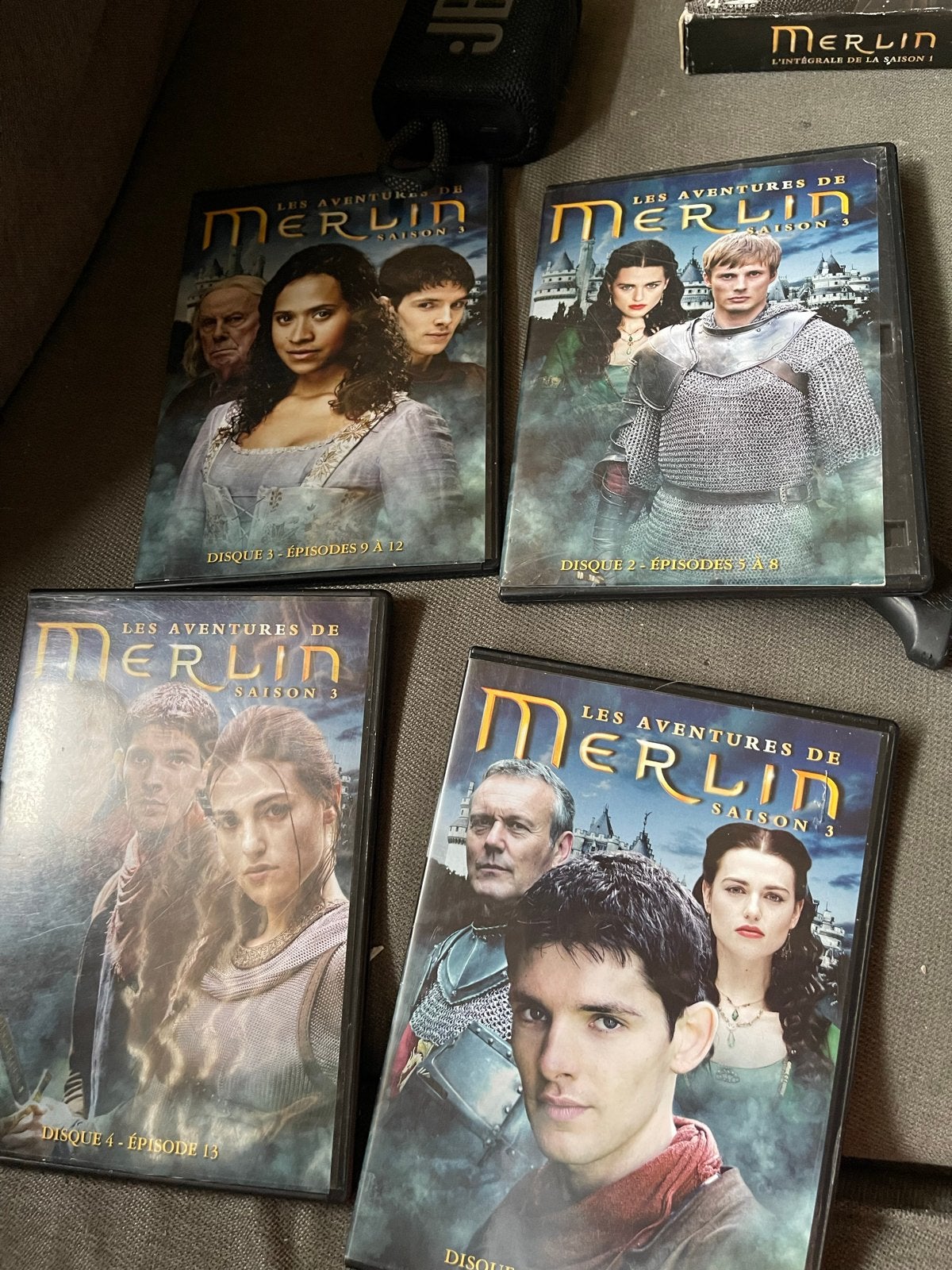 Merlin Seizoen 3 DVD Box - Franse Import, Cd's en Dvd's, Import, Gebruikt, Science Fiction en Fantasy, Engels