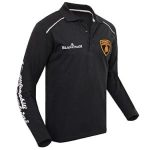 Lamborghini Blancpain Longsleeve Polo Zwart Maat S, Verzenden, Nieuw, Zwart