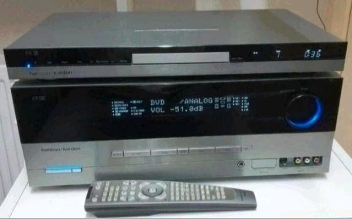 Harman kardon set avr-137 receiver + dvd-27 cd dvd speler, Audio, Tv en Foto, Ophalen of Verzenden