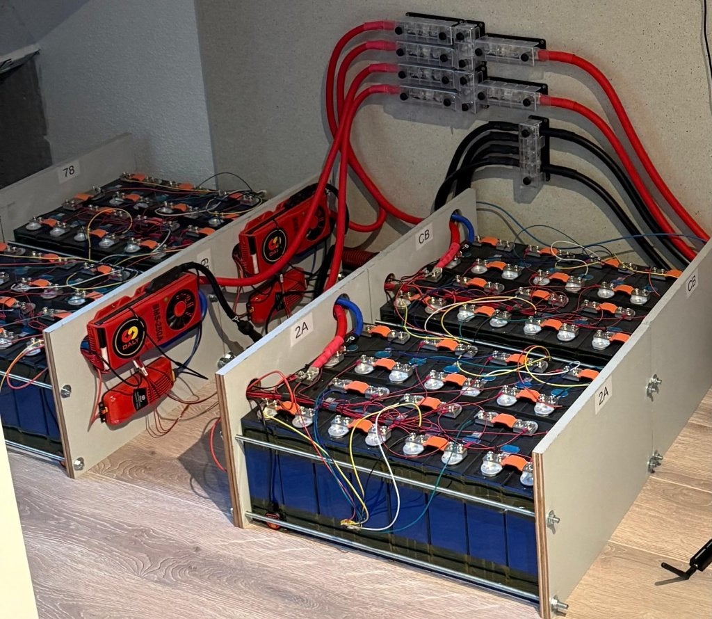 Zelfbouw thuisbatterijen LiFePo4 LF280k v3 60kWh, Ophalen, Gebruikt, EVE
