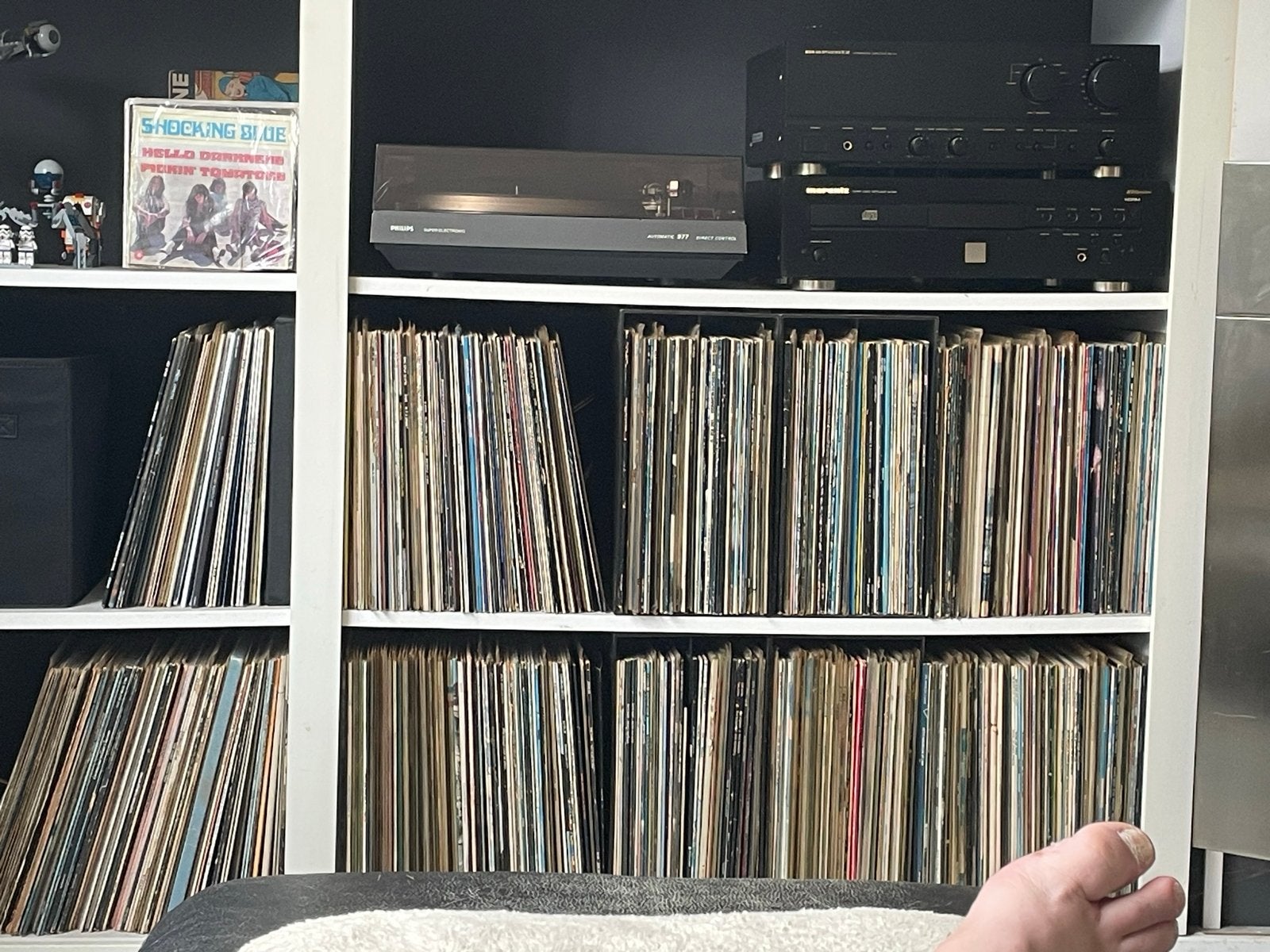 Grote collectie van  600 LP's en  180 singles, Ophalen, Gebruikt, 12 inch, LP